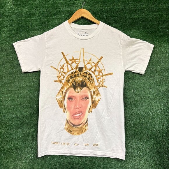 Beyoncé Golden Crown Cowboy Carter T-shirt size small - Picture 1 of 4